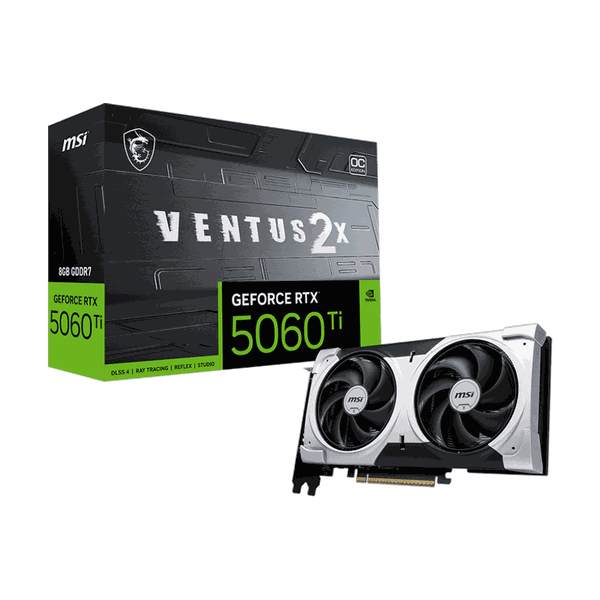 Card màn hình MSI GeForce RTX™ 5060 Ti 8G VENTUS 2X OC PLUS
