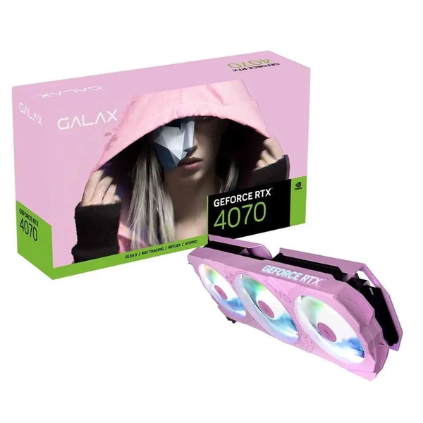 Card màn hình Galax RTX 4070 EX Gamer Pink 12G GDDR6X 3 Fan