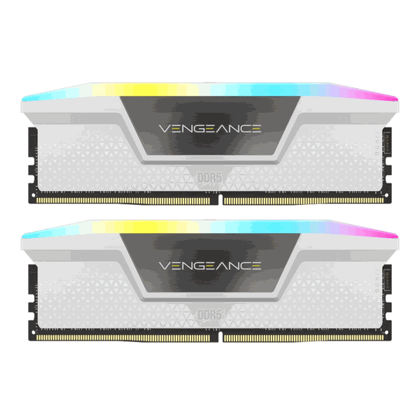 Ram 5 32Gx2 6000 64G Corsair Vengeance Rgb White Heatspreader, RGB LED, 1.35V CMH64GX5M2B6000C40W