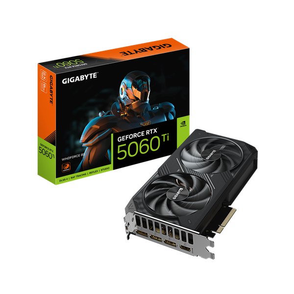 Card màn hình Gigabyte GeForce RTX™ 5060 Ti WINDFORCE 8G