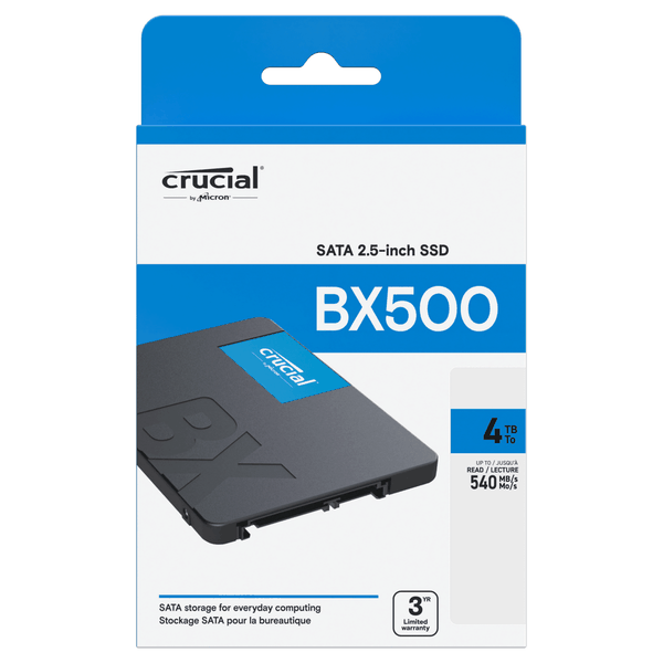 Ổ cứng SSD Crucial BX500 4TB | 2.5 inch SATA III CT4000BX500SSD1