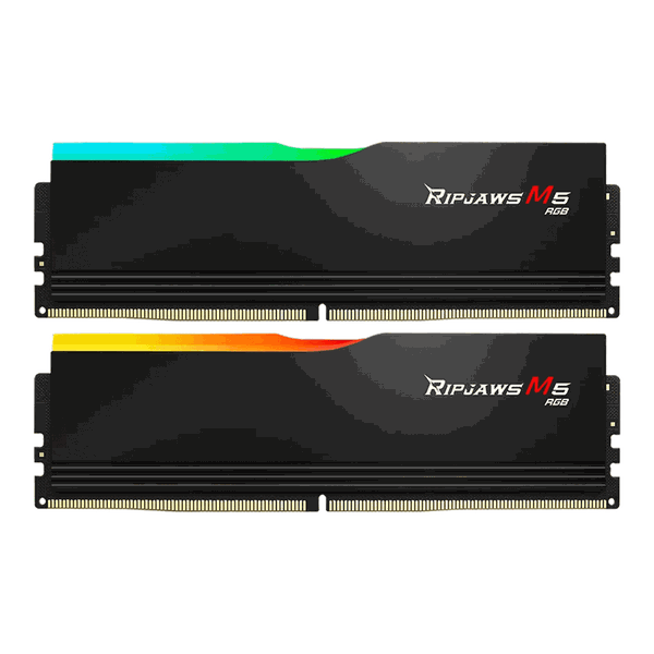 Ram GSkill Ripjaws M5 RGB Black 32GB | 2x16GB, DDR5, 6000MHz (F5-6000J3238F16GX2-RM5RK)