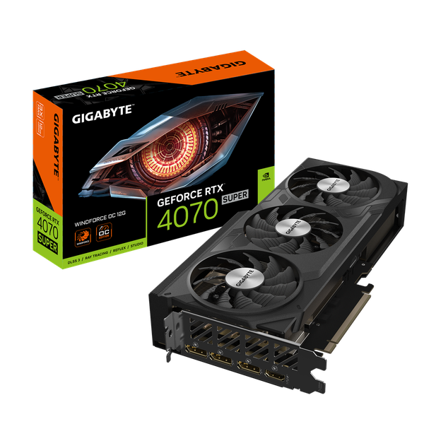Card màn hình GIGABYTE RTX 4070 12G SUPER WINDFORCE OC (GV-N407SWF3OC-12GD)