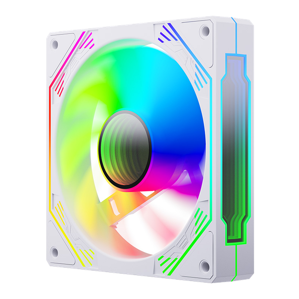Fan Case Magic Ultra SnowMan Molex - Trắng | Cắm nguồn trực tiếp, RGB, fan lẻ 120mm