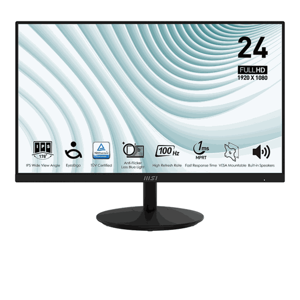 Màn hình MSI PRO MP242A | 23.8 inch, Full HD, IPS, 100Hz, 1ms, Phẳng