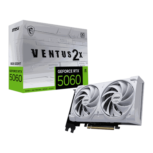 Card màn hình MSI GeForce RTX 5060 8G VENTUS 2X OC WHITE