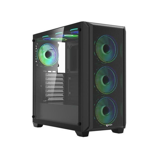 Thùng máy Jetek CSGO2 Z7 - Đen | E-ATX, kèm sẵn 3 fan RGB