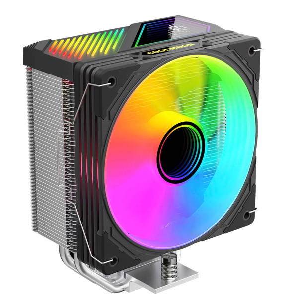Tản nhiệt khí CPU CoolMoon GT400 ARGB - Black | Hiển thị nhiệt độ, hỗ trợ socket 2011
