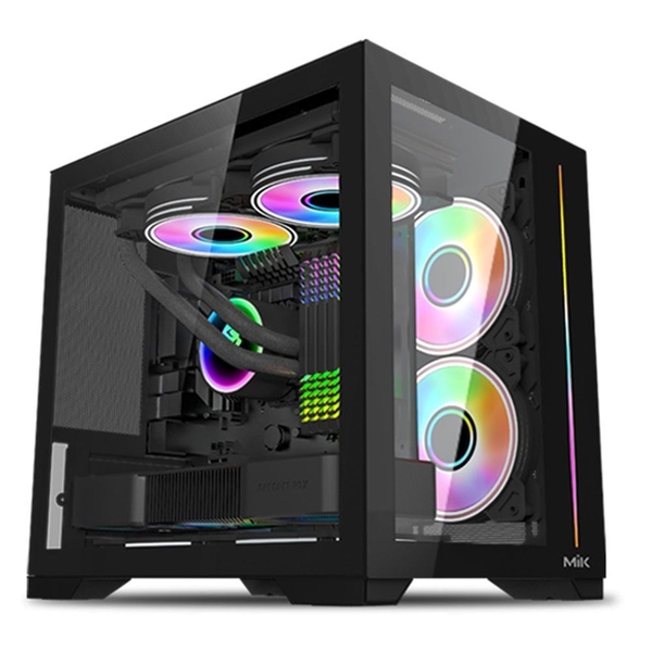 Thùng máy MIK LV12 MINI ELITE - BLACK