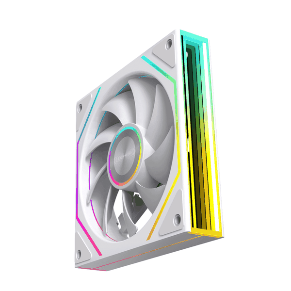 Fan Case Leopard Prism 4RS Ultra ARGB - Trắng, gió ngược, fan lẻ