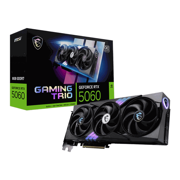 Card màn hình MSI GeForce RTX™ 5060 8G GAMING TRIO OC