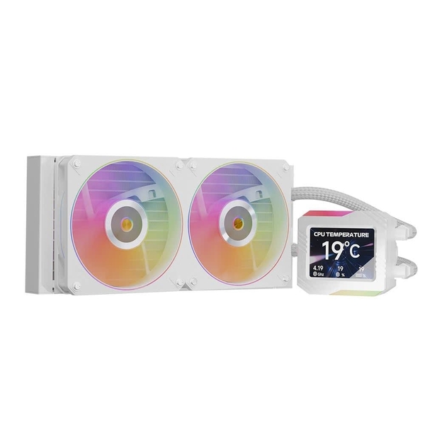 Tản nhiệt nước Leopard Astroshell 240 ARGB Digital LCD V2 - Trắng