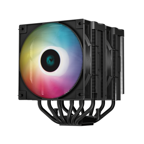 Tản nhiệt khí Deepcool AG620 Digital BK ARGB - Đen, nhập khẩu | Hai tháp, hiển thị nhiệt độ
