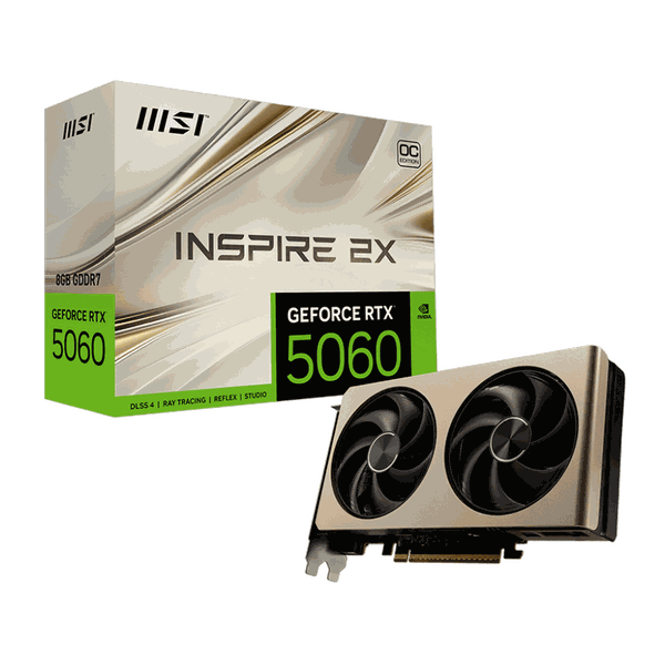 Card màn hình MSI GeForce RTX™ 5060 8G INSPIRE 2X OC