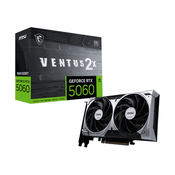 Card màn hình MSI GeForce RTX™ 5060 8G VENTUS 2X OC