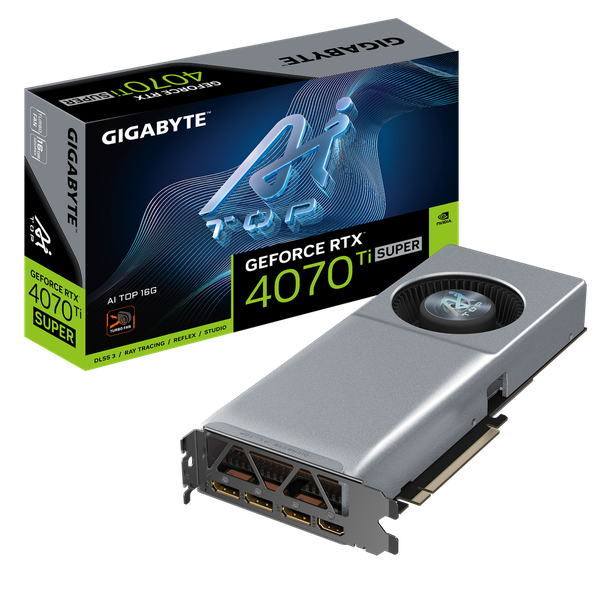 Card màn hình GIGABYTE RTX 4070 Ti SUPER AI TOP 16GB (GV-N407TSAI TOP-16GD)