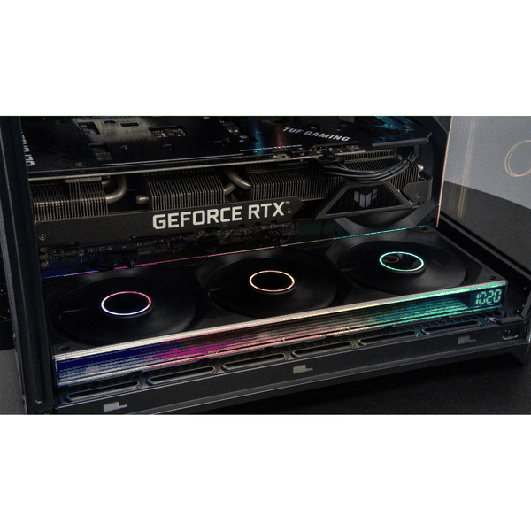 Fan Case Leopard Starlink ARGB - Đen | Kit 3 fan, hiển thị tốc độ, gió ngược