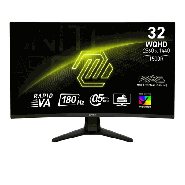 Màn hình Gaming MSI MAG 32CQ6F | 32 inch, 2K, Rapid VA, 180Hz, 0.5ms, cong