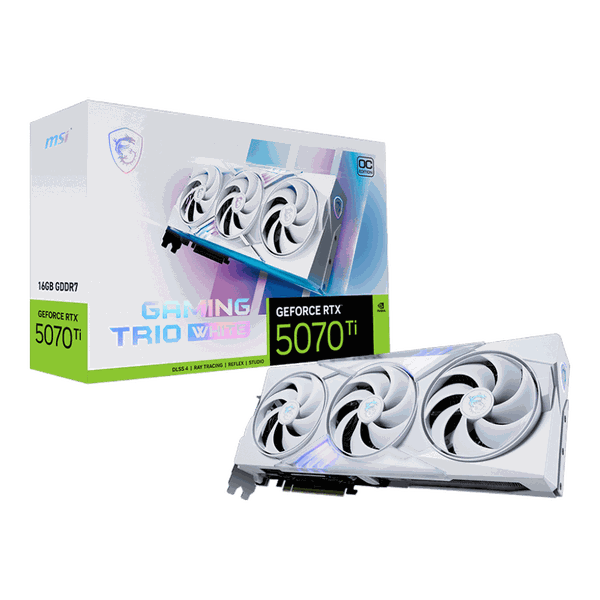 Card màn hình MSI GeForce RTX™ 5070 Ti 16G Gaming Trio OC White