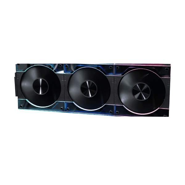 Fan Case Leopard Interstellar V3 - Black | Kit 3 fan, ghép nối không dây, lẫy chuyển hướng gió