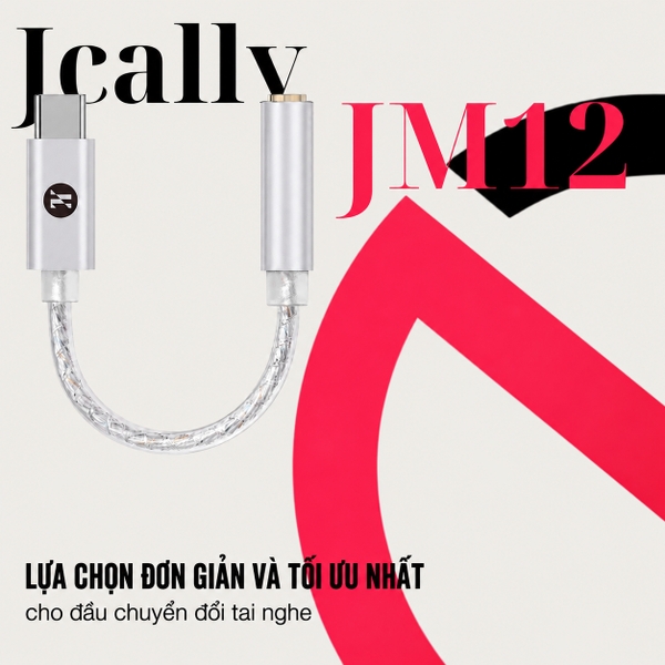 [NEW] Đầu chuyển tai nghe Type C  to 3.5mm JCally JM12 Dongle DAC/AMP | QMTECH STORE