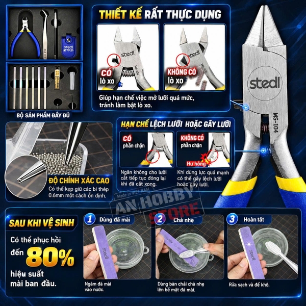 [Chính Hãng] Stedi Bộ Dụng Cụ Lắp Ráp Mô Hình TZ-01 Stedi GUNDAM MODEL PUZZLE SET