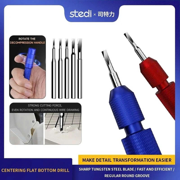 [Chính Hãng] Stedi Khoan Cầm Tay Mini Cao Cấp, Cán Kim Loại MS-25, Bộ Mũi Khoan MS-155 MS-156
