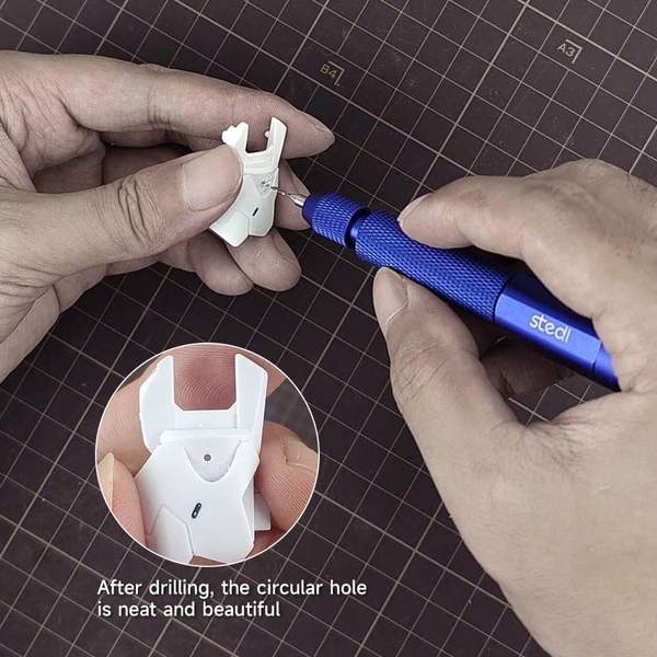 [Chính Hãng] Stedi Khoan Cầm Tay Mini Cao Cấp, Cán Kim Loại MS-25, Bộ Mũi Khoan MS-155 MS-156