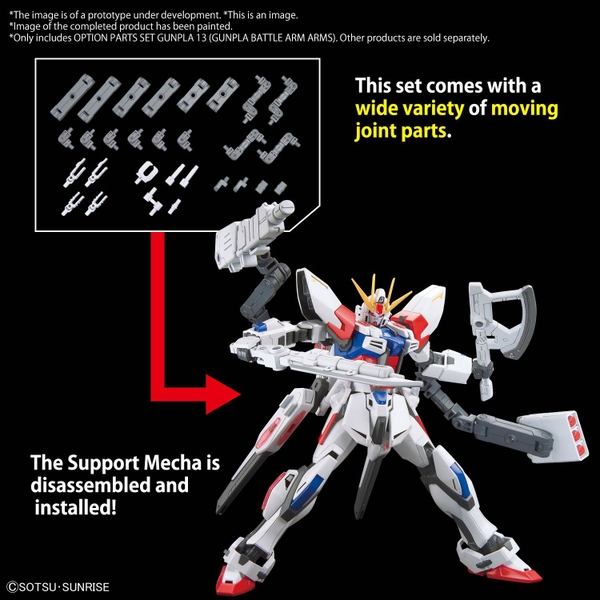 [HÀNG SẴN] BANDAI PHỤ KIỆN MÔ HÌNH HG OPTION PARTS SET GUNPLA 13 (GUNPLA BATTLE ARM ARMS)