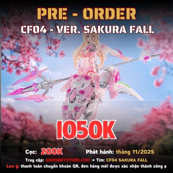 [HÀNG ĐẶT TRƯỚC] MÔ HÌNH LẮP RÁP FANTASY GIRLS CF04 - ROYAL ENFORCER TANYA VER SAKURA FALL