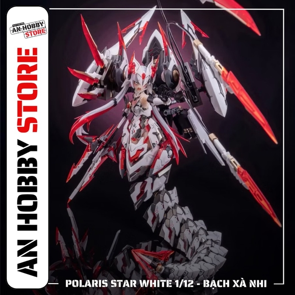 [HÀNG SẴN] MÔ HÌNH LẮP RÁP MODEL KIT GIRL POLARIS STAR WHITE - BẠCH XÀ NHI 1/12