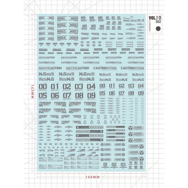 [HÀNG CÓ SẴN] DECAL HOBBY MIO VOL.10 001-005