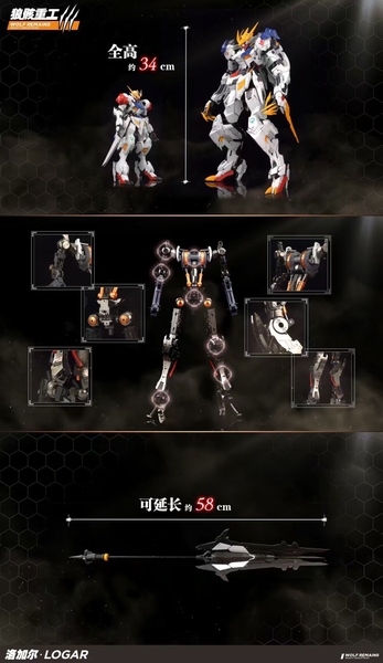 [HÀNG SẴN] MÔ HÌNH LẮP RÁP 1/60 LOGAR REX - WOLF REMAINS KHUNG XƯƠNG KIM LOẠI (ĐỢT 1 TẶNG ÁO CHOÀNG)