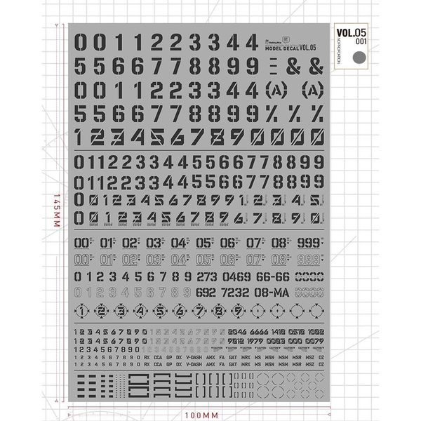 [HÀNG CÓ SẴN] DECAL HOBBY MIO VOL.05 001-005