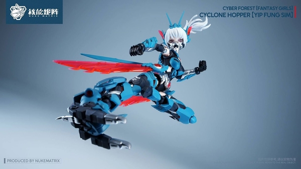 [HÀNG SẴ] MÔ HÌNH LẮP RÁP NUKE MATRIX FANTASY GIRL CF08 CYCLONE HOPPER YIP FUNG SIM