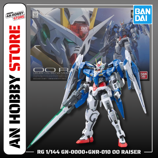 BANDAI MÔ HÌNH LẮP RÁP RG 1/144 GN-0000+GNR-010 OO RAISER