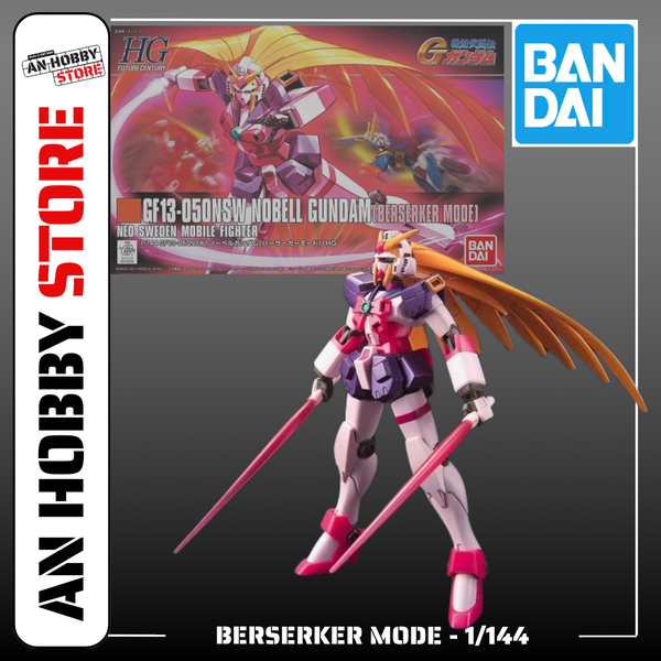 BANDAI MÔ HÌNH LẮP RÁP HG 1/144 NOBELL GUNDAM (BERSERKER MODE)