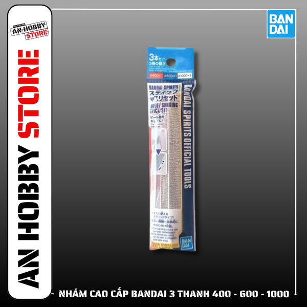 BANDAI 3 THANH NHÁM CAO CẤP MODEL SANDING STICK SET 400 - 600 - 1000