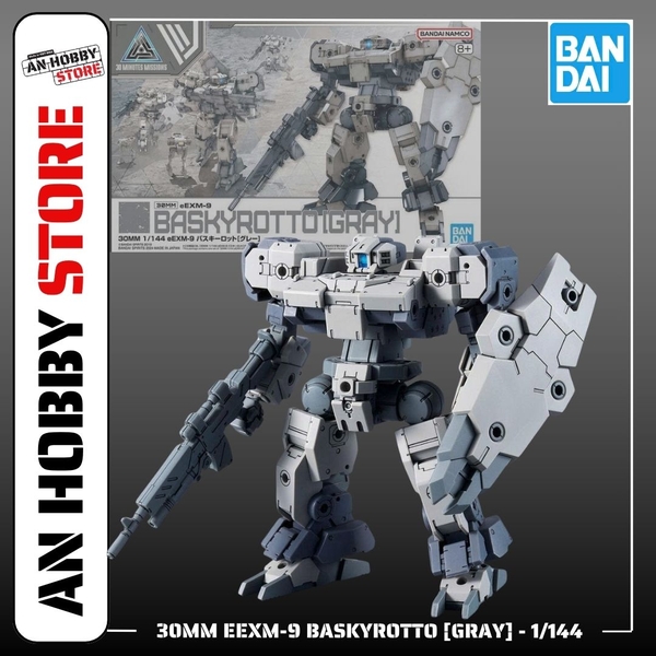 [HÀNG CÓ SẴN] BANDAI Mô Hình Lắp Ráp 30MM 1/144 eEXM-9 BASKYROTTO [GRAY]