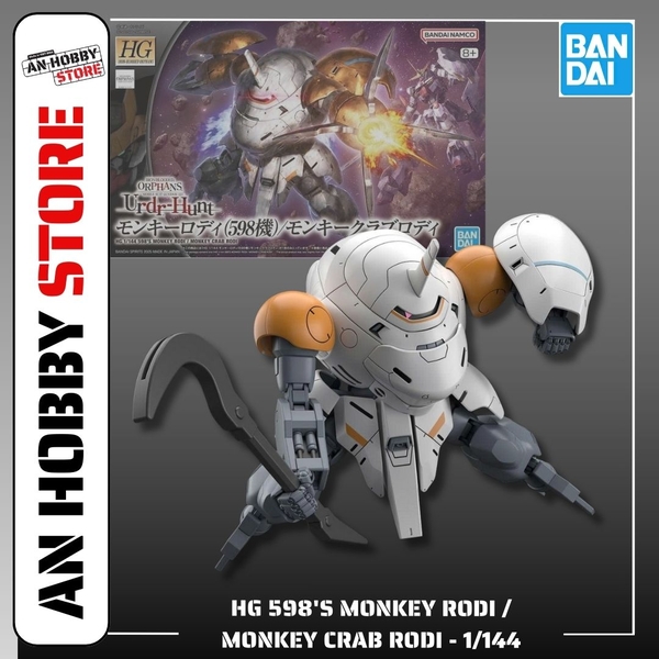 [HÀNG SẴN] BANDAI MÔ HÌNH LẮP RÁP HG 1/144 598'S MONKEY RODI / MONKEY CRAB RODI