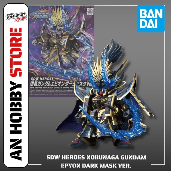 [HÀNG SẴN] BANDAI MÔ HÌNH LẮP RÁP SD HEROES Nobunaga Gundam Epyon Dark Mask Ver