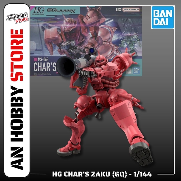 [HÀNG SẴN] BANDAI MÔ HÌNH LẮP RÁP HG 1/144 CHAR'S ZAKU (GQ）