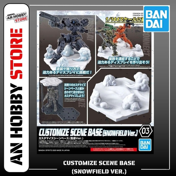 [HÀNG CÓ SẴN] BANDAI Mô hình lắp ráp 1/144 Customize Scene Base (Snowfield Ver.)