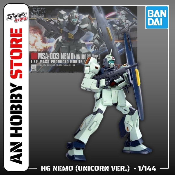 [HÀNG SẴN] BANDAI MÔ HÌNH LẮP RÁP HG 1/144 NEMO (UNICORN VER.)
