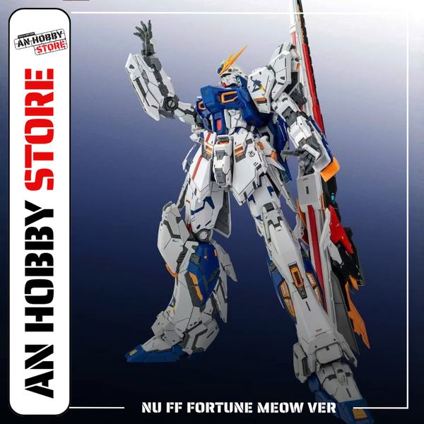 MÔ HÌNH LẮP RÁP 1/100 RX93 NU FF FORTUNE MEOW FARM OWNER (TẶNG BASE, DECAL NƯỚC)
