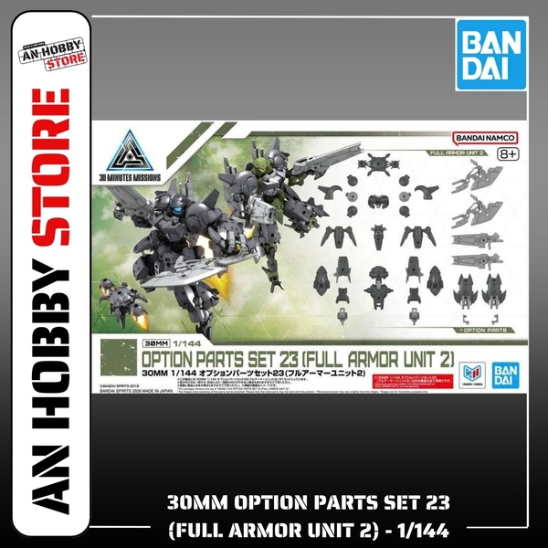 [HÀNG SẴN] BANDAI MÔ HÌNH LẮP RÁP 30MM 1/144 OPTION PARTS SET 23 (FULL ARMOR UNIT 2)