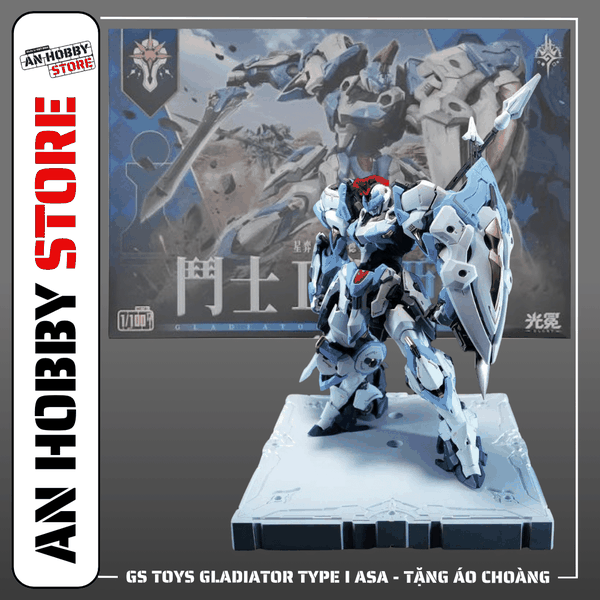 [HÀNG SẴN] MÔ HÌNH LẮP RÁP 1/100 GS TOYS GLADIATOR TYPE I - ASA (KHUNG KIM LOẠI) TẶNG ÁO CHOÀNG