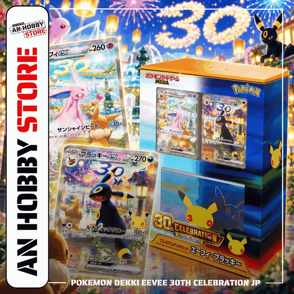 [HÀNG SẴN] Pokemon Dekki 30th Eevee Celebration JP Chính Hãng New Seal - Thẻ bài Card Pokemon