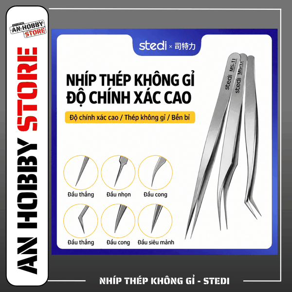 [Chính Hãng] Stedi Nhíp kỹ thuật, nhíp gấp decal MS cao cấo chất liệu thép không gỉ