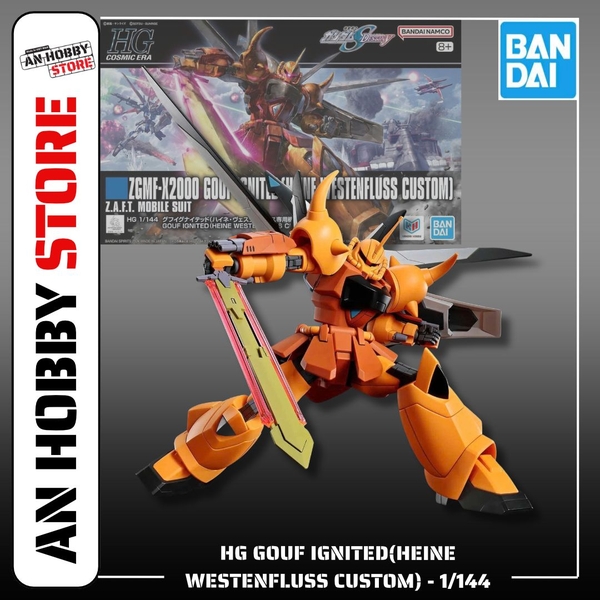 [HÀNG SẴN] BANDAI MÔ HÌNH LẮP RÁP HG 1/144 GOUF IGNITED(HEINE WESTENFLUSS CUSTOM)